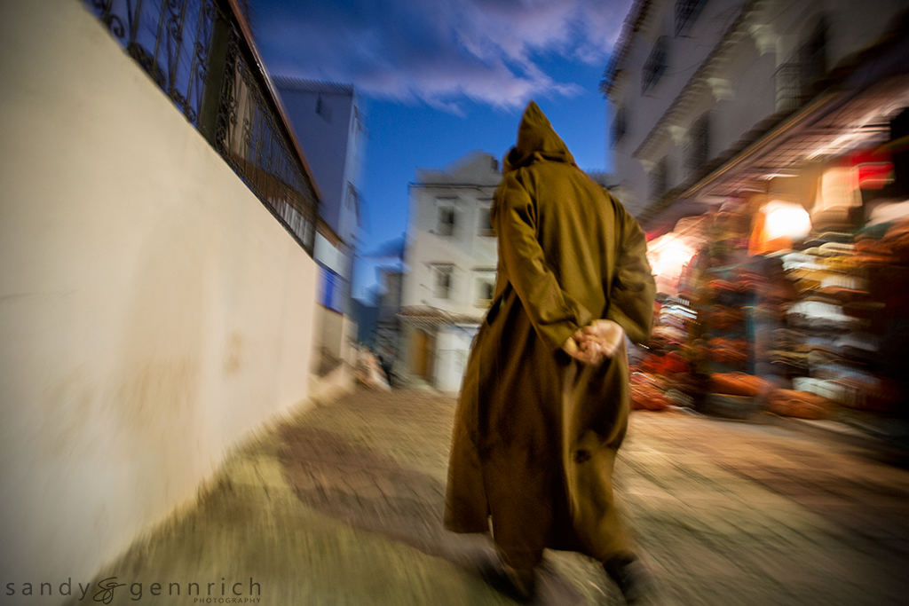 Evening Stroll - Chefchaouen Morocco